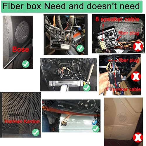 LEXXSON Decoder in fibra ottica per autoradio stereo Most Box per classi ML/GL/R/SLK/CLS e 911 Boxster Cayman per Porsche Cayenne Series Sistema Harman Kardon/Bose - Fashionser