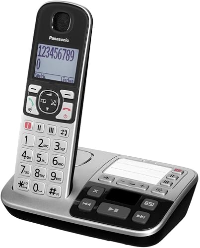 Panasonic KX-TGE520GS telefono Telefono DECT Nero, Argento Identificatore di chiamata - Fashionser