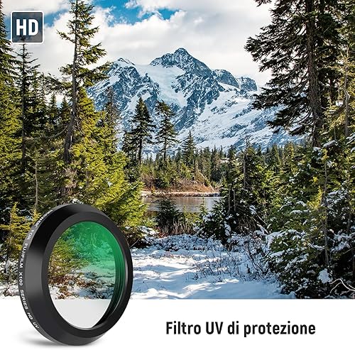 NEEWER Filtro di Protezione UV per Fotocamere Serie X100, Vetro Ottico Multistrato HD Accessorio per Filtro Lente Compatibile con Fujifilm X100 X100S X100F X100T X100V X100VI (Telaio Argento) - Fashionser