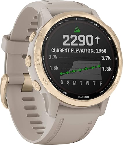 Garmin Fenix 6S PRO Solar White Gold 010-02409-11 - Fashionser