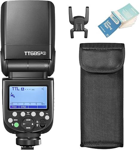 Godox TT685II-S Speedlite TTL Flash Camera 2,4G HSS High Speed 1 / 8000s GN60 Competibile per Sony A7III A7IV A77II A7RII A7R A58 A99 A6400 A6000 (TT685SII) - Fashionser