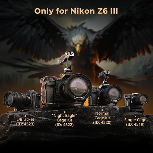 SMALLRIG Z6III Cage Kit per Nikon Z6III, con Maniglia Superiore e Morsetto per Cavi, Kit Gabbia in Lega di Alluminio con Design Anti-torsione, Piastra a Sgancio Rapido Integrata per Arca - 4520 - Fashionser