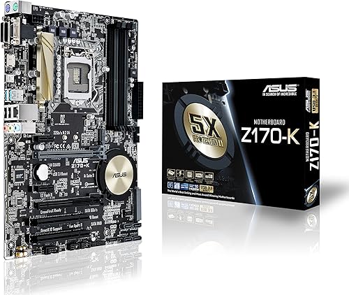 Asus Z170-E Scheda Madre, Nero - Fashionser