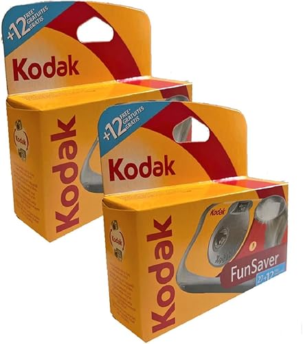 2 x 1A Photo PORST Fotocamera usa e getta Kodak Fun Saver/Wedding Camera per feste (27 + 12 scatti ciascuna, ISo 800) - Fashionser