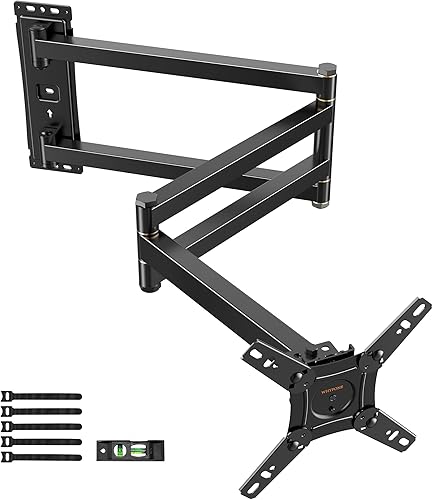 Supporto TV Parete Braccio Extra Lungo 1036mm, 180° Rotazione Supporto TV Monitor per LCD/LED da 13 a 43 Pollici, Braccio TVs Girevole Inclinazione Estensibile Fino a 25kg, VESA 200x200mm - Fashionser