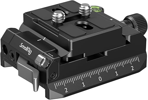 SMALLRIG Kit Piastra di Montaggio con Piastra Superiore per Arca-Swiss e Piastra Inferiore per Manfrotto Tipo, Compatibile con la Serie per DJI RS - 4234 - Fashionser