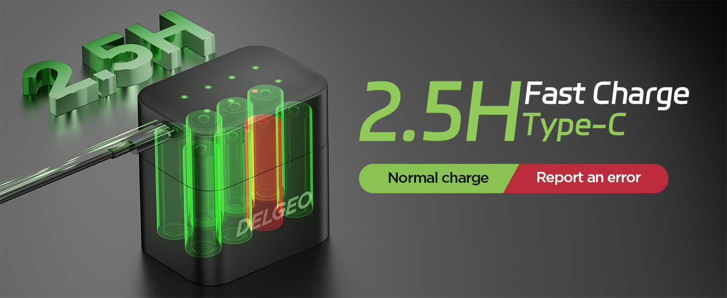 batterie ricaricabili aaa con caricatore