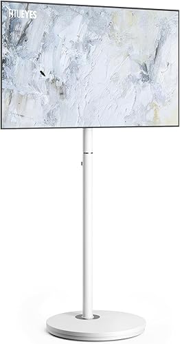 Design Supporto TV da Pavimento per 24' - 48' Televisore Portatile con Ruote Massima 20 kg Regolazione Altezza Massimo VESA 200 * 200mm Serie Master - Fashionser