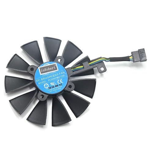 ATATMOUNT 87MM PLD09210S12M PLD09210S12HH Ventola di Raffreddamento sostituire per ASUS Strix GTX 1060 OC 1070 1080 GTX 1080Ti RX 480 Ventola della Scheda Grafica - Fashionser