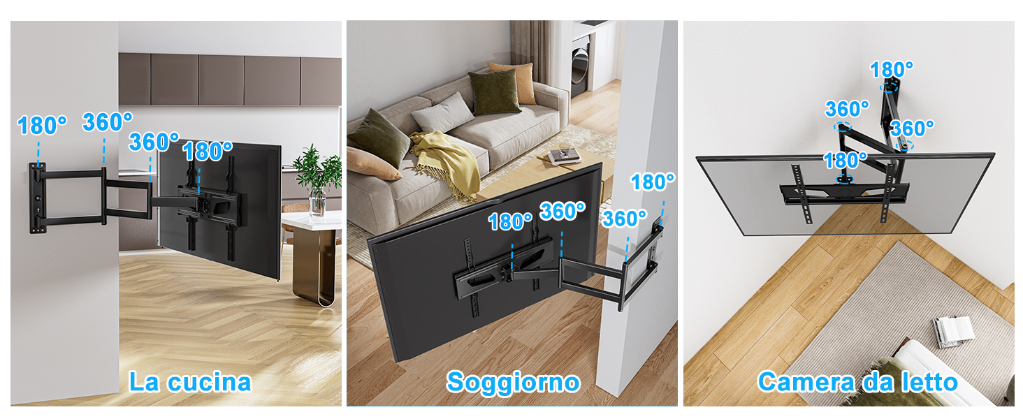 braccio tv 55 pollici