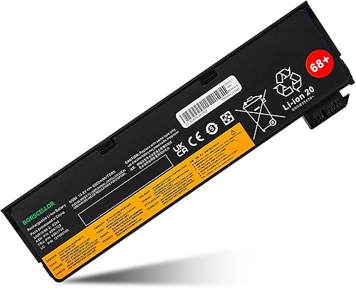 BORSCELLOR 68+ 0C52862 0C52861 Batteria per Laptop Lenovo ThinkPad T440 T440s T450 T450s T460 T460p T470p T550 T560 X240 X250 X260 X270 W5550 550s L. 450 L460 L470 P50s 45N1126 45N1127 - Fashionser