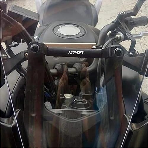 HHRDYY Supporto per Piastra di Navigazione GPS per Moto per Y&amaha MT 07 MT-07 Tracer 7 700 GT Tracer7 2016 2023 2024 Supporto per Supporto per Telefono Supporto per Telefono per Moto(Nero 6,22MM) - Fashionser