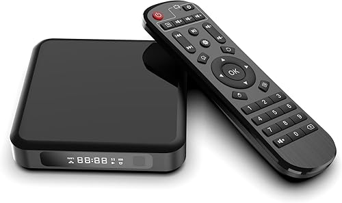 Android 12.0 TV Box, Addcolor X8PLUS H618 4GB + 64GB IR supporto 2.4GHz / 5GHz WiFi 6 Bluetooth 4k / 6k ricerca vocale Android TV Box 2024 - Fashionser