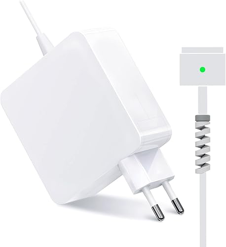 HiQ+ 45W Compatibile con Caricatore Mag2 Alimentatore per MacBook Air 11' e 13' Pollici A1436 A1465 A1466 MD223 MD224 MD231 MD232 MD592 MD711 MD712 MD760 MD761 ed Altri + Protezione Cavo - Fashionser