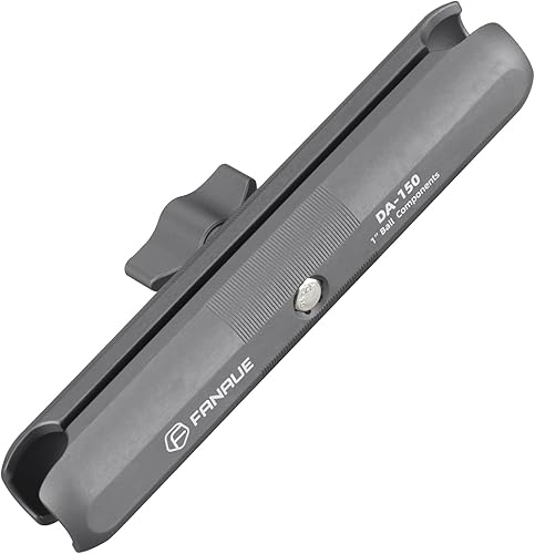 FANAUE Braccio a doppia presa in lega di alluminio compatibile con supporti RAM Testa a sfera di dimensioni B per il fissaggio di supporto per telefono per bici e moto, adatto a tutti gli adattatori a - Fashionser