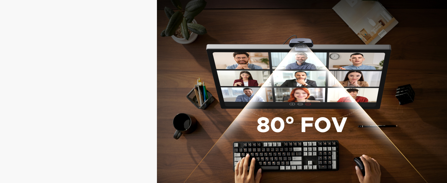 Ampia Visuale a 80°