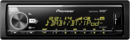 Pioneer MVH- X580DAB, Autoradio 1DIN con DAB+, RGB, Bluetooth , USB , entrata AUX, controllo diretto da iPod/iPhone, vivavoce , ARC App - Fashionser