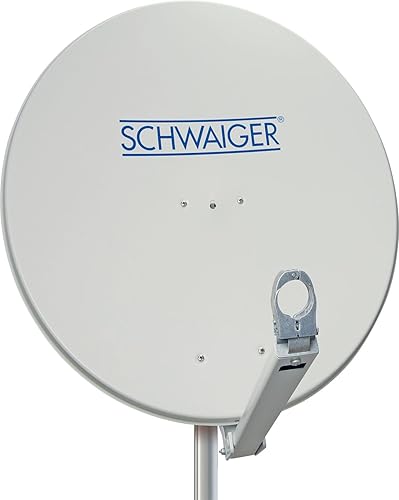 SCHWAIGER 210 Antenna satellitare Antenna offset Braccio di supporto LNB Supporto per palo Antenna satellitare Sistema SAT Acciaio 74,5 x 84,5 cm bianco - Fashionser