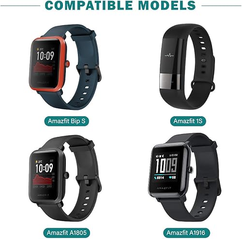 TUSITA Caricabatterie Compatibile con Xiaomi Huami Amazfit Bip S / 1S / A1805 / A1916 - Cavo di Ricarica USB 3,3ft 100cm - Accessori per Smartwatch - Fashionser
