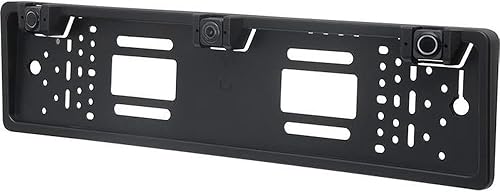 Vetrineinrete® Porta targa con telecamera posteriore e 2 sensori di parcheggio per auto europea retromarcia portatarga camera e sensore con allarme sonoro C22 - Fashionser