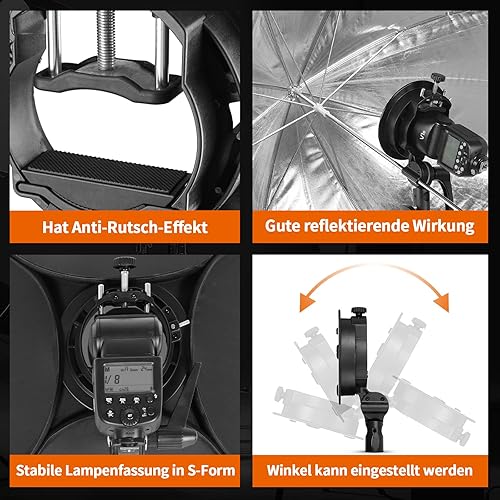 GODOX S2 80x80cm 32 '* 32' Kit Softbox Universale Pieghevole Bowen Mount Staffa Tipo - Fashionser