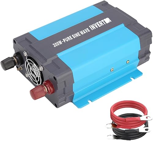 SolaMr 600W Inverter di Potenza a onda Sinusoidale pura da 24V DC a 220/230/240V AC Converter con Porte di Ricarica USB 1 A e prese AC per Sistemi Montati su Veicoli e Sistemi Domestici - 600W - Fashionser