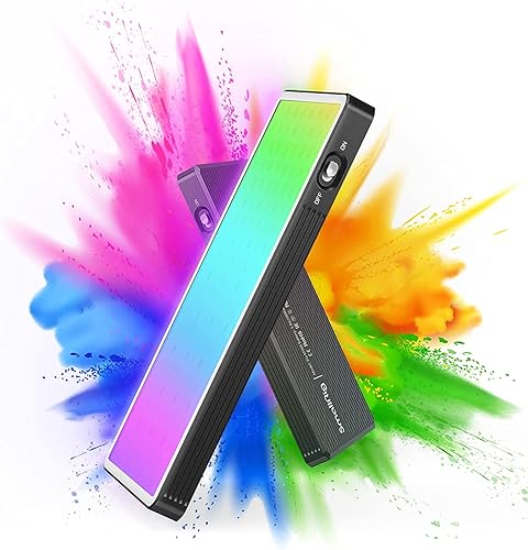 SMALLRIG Luce Video LED, RGB Video Light con Batteria Ricaricabile da 3800 mAh, Controllo Colore HSI Completo e Gamma CCT 2500K-8500K per Vlogger Content Creator - 3157 - Fashionser