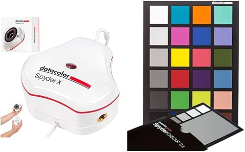 Datacolor Spyderx Pro - Calibrazione Del Monitor Progettata Per Fotografi E Designer, Bianco & SpyderCheckr 24 - Guida per controllo dei colori e calibrazione dei bianchi, per macchina fotografica - Fashionser
