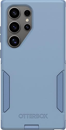OtterBox Architects Commuter Series - Custodia in denim croccante (blu), sottile e resistente, tascabile, con protezione per le porte - Fashionser