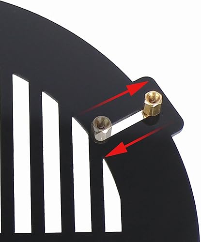 SOLOMARK FM270mm Maschera telescopica Bahtinov per tubo Diametro esterno da 265mm a 325mm, può essere montata all'interno o all'esterno del tubo con le viti in ottone - Fashionser