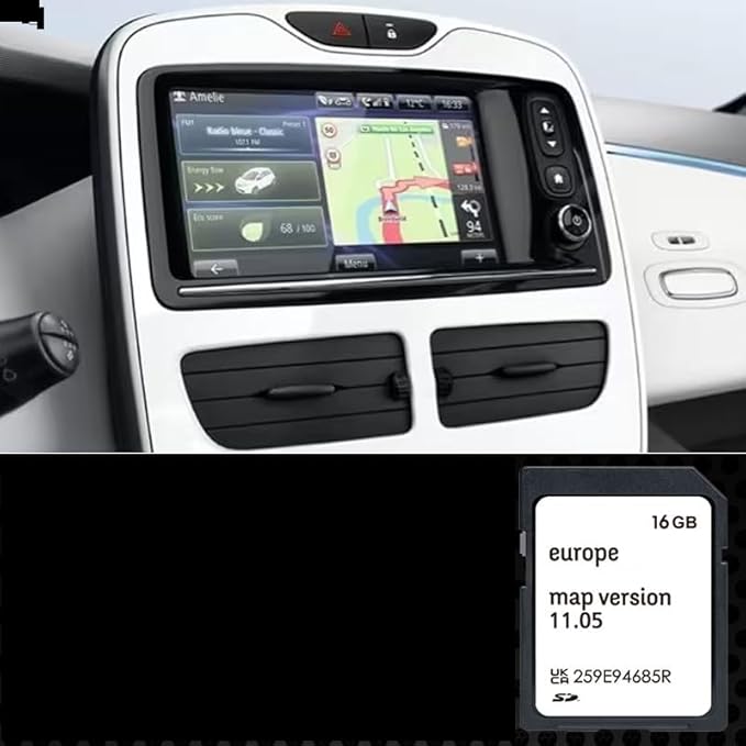 Scheda SD di navigazione GPS Europa 2023-11.05 - Compatibile con Renault R-Link - Fashionser