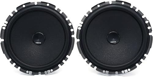 Hertz C 165 F – Coppia di woofer da 165mm con profondità ridotta, Potenza di Picco 180W, Cono in carta semi-pressata con mica - Fashionser