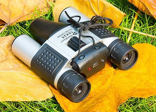Binocolo TrendGeek con fotocamera per adulti - Binocolo piccolo per viaggi, birdwatching, sport, fauna selvatica, osservazione di animali, caccia, concerti Risoluzione foto HD - Mini binocolo TG-125 - Fashionser