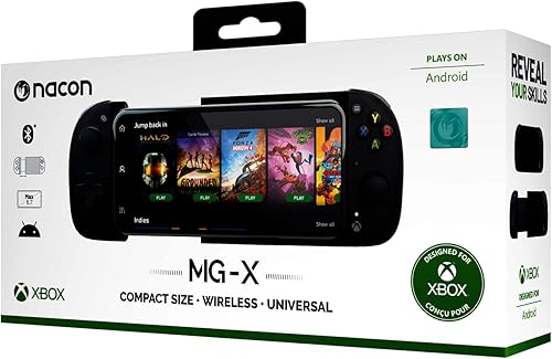 Nacon Holder per smartphone Android-6,7'- Licenza Ufficiale Microsoft, con accesso diretto alla libreria gaming Microsoft Game Pass* - Fashionser