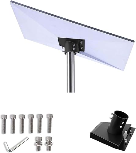 Kit di montaggio per Starlink per Gen 3, adattatore per tubo in acciaio inox con rotazione a 360 gradi per Starlink per piatto standard Gen 3 V3, montaggio su palo, 200 x 150 x 110 mm - Fashionser
