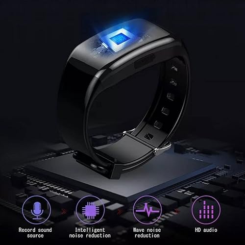 Digital Voice Video Registratore 8G Audio Camera da bracciale Dispositivo di registrazione del rumore di rumore - Fashionser