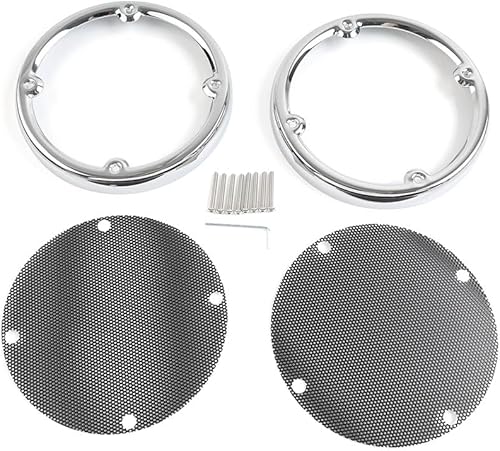 FSFY - Copertura posteriore per altoparlante Tour-Pak, in metallo, colore: nero, per Harley Touring Electra Glide Classic/Standard/Ultra Classic - Fashionser