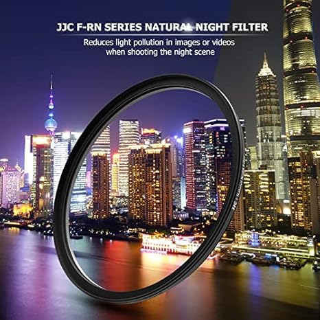 JJC Filtro naturale di notte di 62mm, filtro di inquinamento leggero per la fotografia di notte - Fashionser