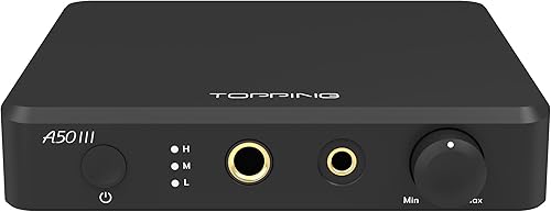 Topping A50III Amplificatore per cuffie, NFCA, Jack 6,35 mm, 4,4 mm bilanciato (nero) - Fashionser