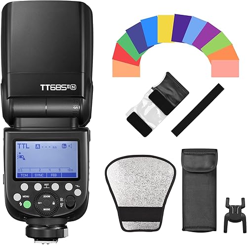 Godox Thinklite TT685IIN TTL On-Camera Speedlight 2.4G Wirelss X System Flash GN60 High Speed 1/8000s Sostituzione per Nikon D800 D700 D7100 D7000 D5200 D5100 D5000 D300 D300S D3200 - Fashionser