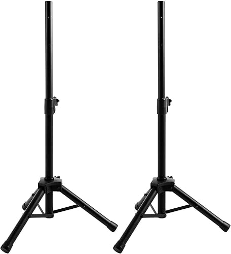 COPPIA STATIVI TREPPIEDI SUPPORTI UNIVERSALI CASSE ACUSTICHE PERNO STANDARD DA 3,5 CM CAVALLETTI - Fashionser