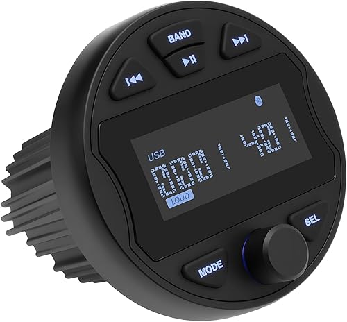 Liwogi Radio da Barca Lettore MP3 Impermeabile Ricevitore Stereo Marino con Radio AM/FM per Barche, Yachts Barche Marine - Fashionser