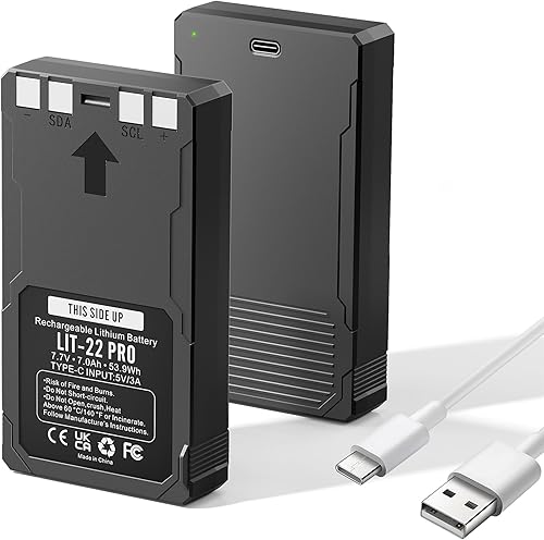 LIT-22 PRO - Confezione da 2 batterie per fotocamere cellulari Trail Flex-M/S/PLUS G-36 - Fashionser