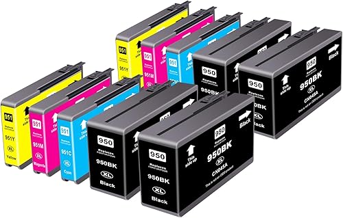 950XL 951XL - Cartucce d'inchiostro multipack compatibili con HP 950 951, compatibili con HP Officejet pro 8600 cartucce HP Officejet pro 8620 8100 8610 8600 8615 8616 8625 - Fashionser