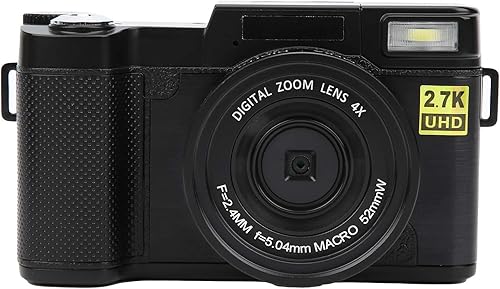 Fotocamera Digitale WiFi, Fotocamera Digitale da 48Mp Fotografia da 48Mp, Videocamera Digitale Registrazione Video HD 2.7K con Schermo LCD 3In, per Riunioni di Famiglia, Viaggi All'Aperto - Fashionser