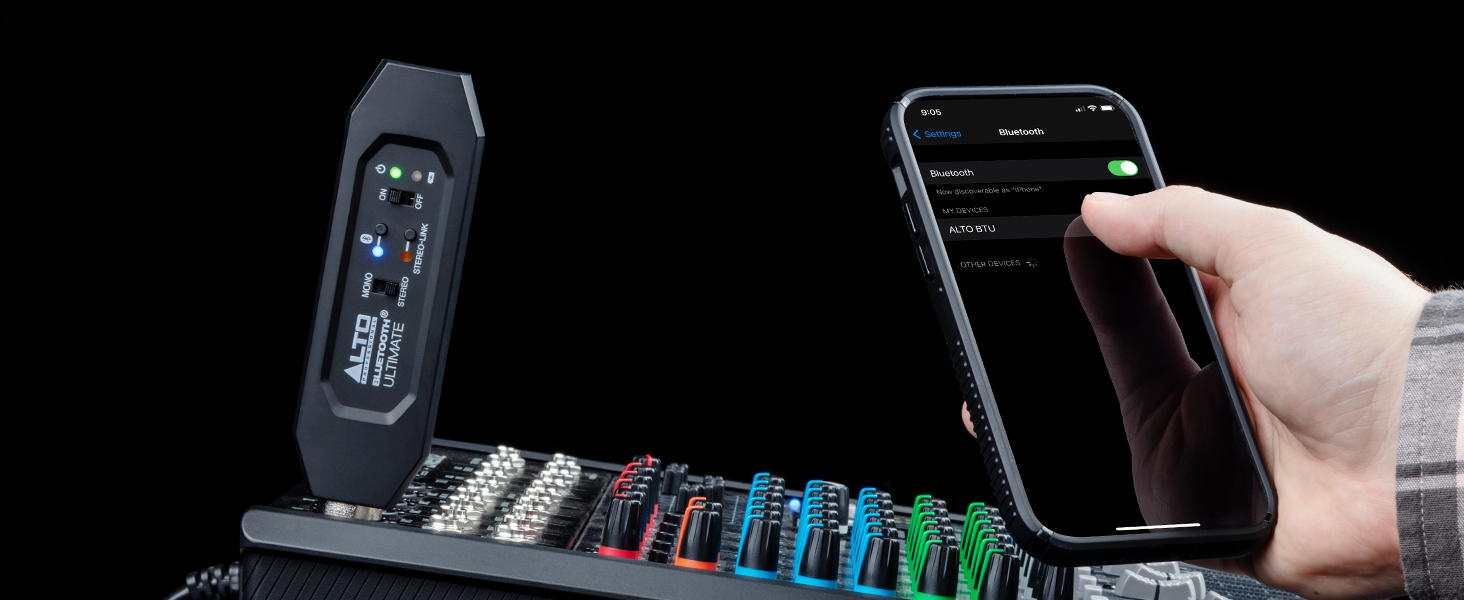Alto Professional Bluetooth Ultimate Ricevitore stereo Bluetooth ricaricabile con doppia presa XLR