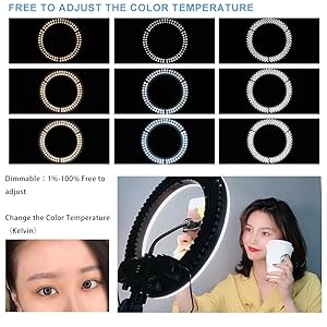 Ringlight - Lampada ad anello per selfie light chromakey