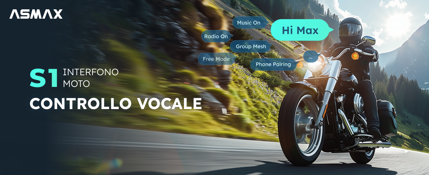 ASMAX S1 Interfono Moto